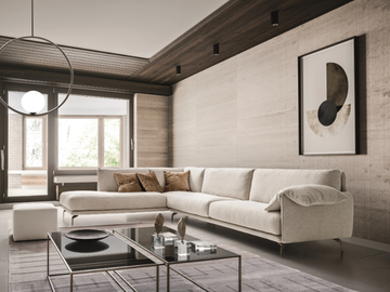 KRISBY - Corner sectional fabric sofa by Ditre Italia - view 2